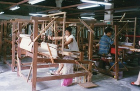 tissage artisanal de la soie